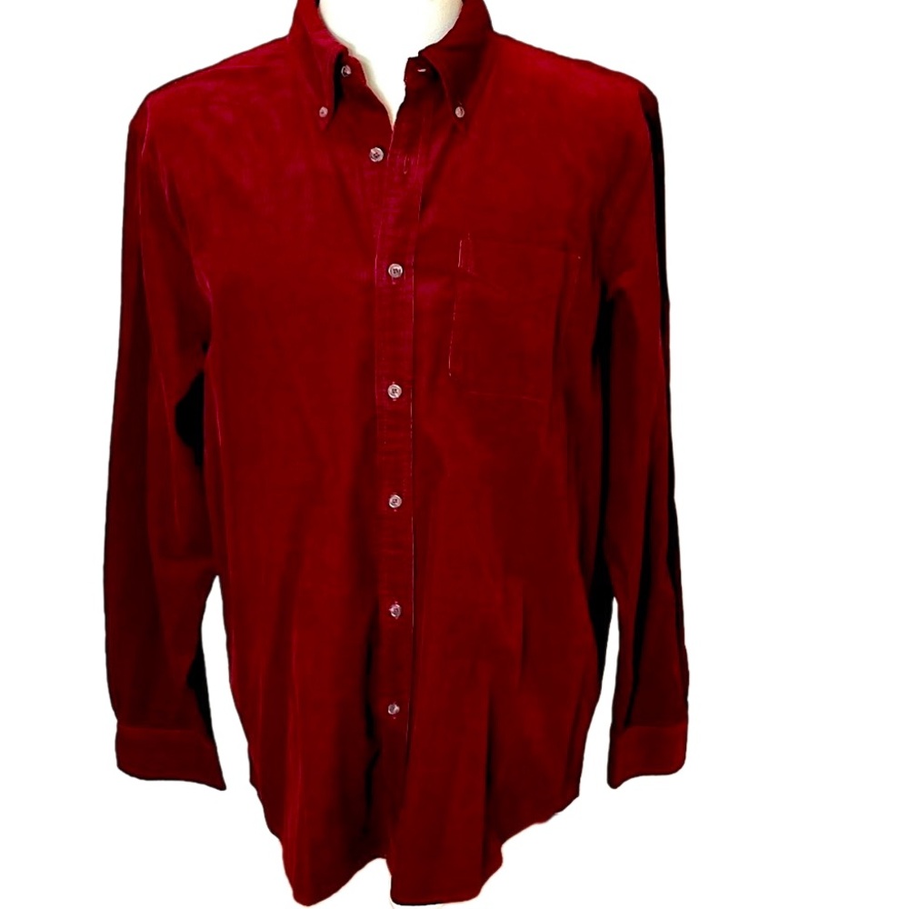 BROOKS BROTHERS Men’s Regent Slim Fit Long Sleeve Corduroy Shirt Size L Classic